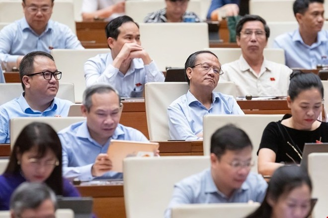 Các ý kiến đóng góp của các đại biểu Quốc hội cho thấy sự quan tâm sâu sắc đến sự phát triển của khu vực kinh tế tư nhân. (Ảnh: Vietnam+)